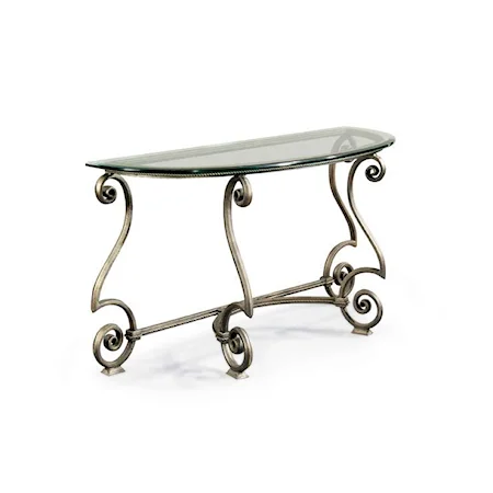 Console Table Base & Glass Top